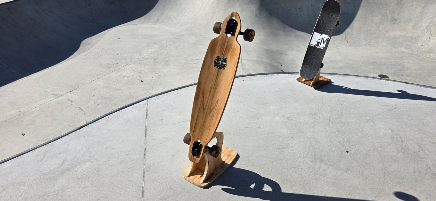 The Construction Claw - Handmade Longboard Stand | Freestanding Display Rack