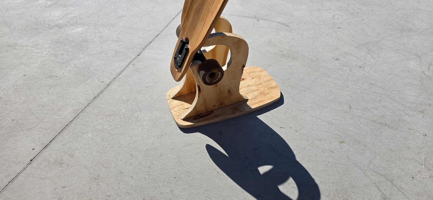 The Construction Claw - Handmade Longboard Stand | Freestanding Display Rack