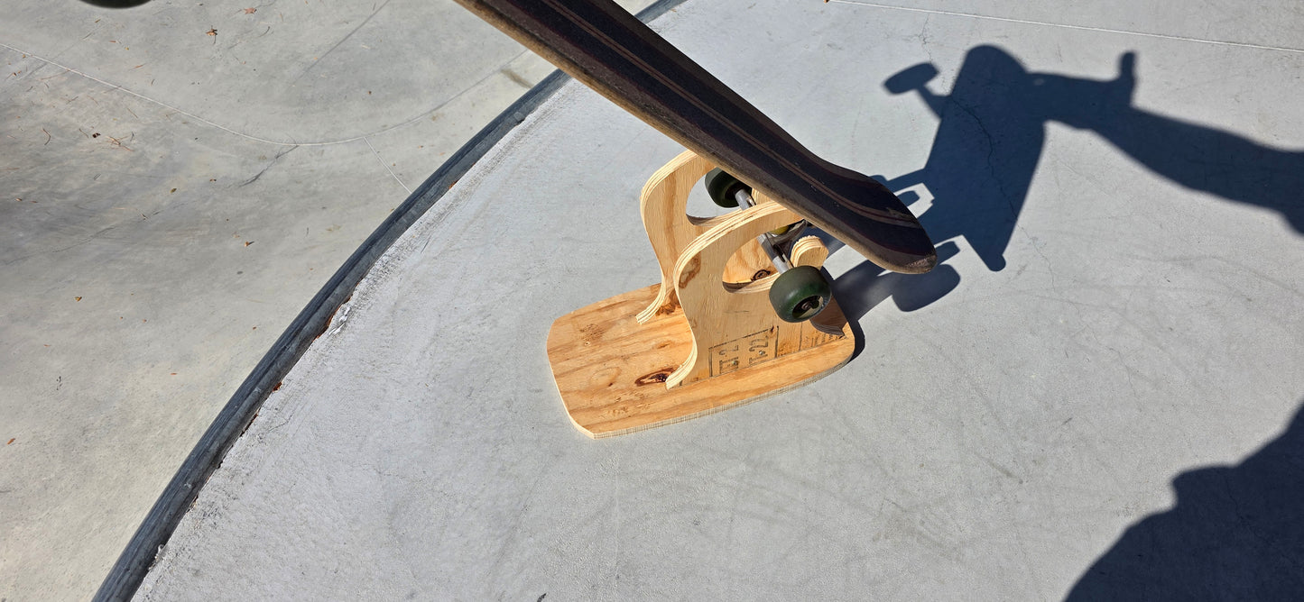 The Construction Claw - Handmade Longboard Stand | Freestanding Display Rack